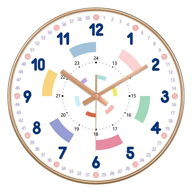 Yipa 10 Cartoon Silent Wall Clock Creative Child Non Ticking Alarm Round Home Decor Room Walmart Com
