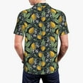 thumbnail image 4 of Balery Hand Drawn Citrus Fruits Elegant Lemons Printed Men’s Short Sleeve Polo Shirt, Midweight Men's Shirt,Golf Polo shirts -X-Large, 4 of 9