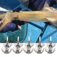thumbnail image 4 of Cheers.US 20Pcs Double-layers Squid Jig Luminous Squid Fishing Hooks Glow Squid Jigs Cuttlefish Sleeve Fishing Jigs Squid Hard Bait Octopus Lure Glow in Dark, 4 of 7