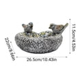 thumbnail image 6 of Resin Bird Bath for Outdoors, Ground & Tabletop Decor, Ground Feeders Bird Bath Feeding Bowl for Outdoors, Garden Deck, Balcony, Yard, Lawn (1PC), 6 of 9
