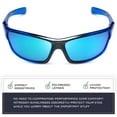 thumbnail image 4 of Polarized Wrap Around Sports Sunglasses for Men Women Driving Fishing Running Cycling Sun Glasses, 4 of 6