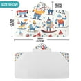 thumbnail image 3 of Christmas Santa Claus Skating Kids Hooded Beach Towel Baby Bath Poncho Towels with Hood Absorbent 50"x23.5" for Pool Swimming, 3 of 7
