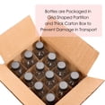 thumbnail image 5 of Deally 2 oz Small Glass Bottles - 12 Pack Glass Containers with Lids and 3 Funnels, 60ml Boston Shot Bottles for Health, Immunity, Potion, Sample - Mini Personal Care & Beauty Travel Bottle, 5 of 7
