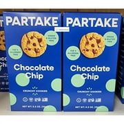 Partake Chocolate Chip Crunchy Cookies 5.5Oz 156G (Two Boxes)