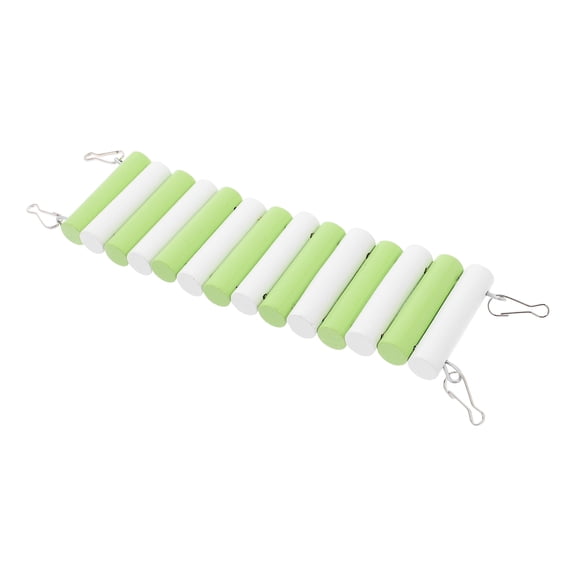 LOLIPPYY Light Green Wooden Pet Cage Bridge for Hamsters, Sugar Gliders, Rats - Climbing & Playing Fun Accessory