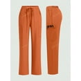 thumbnail image 3 of Cimmuovere Women's Nursing Pants, Comfortable Solid Color Simple Multi-Pocket Scrub Uniform Pants, 3 of 10