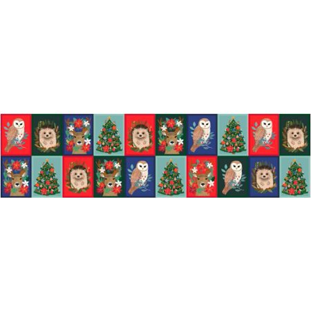 12" X 44" Panel Christmas Cabin Mia Charro Holidays Cotton Fabric Panel D604.18