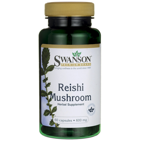 Swanson Reishi Mushroom 600 mg 60 Caps