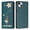 Darkgreen, variant on For iPhone 15 Flip Phone Case,Luxury Diamond Pearl Ballet Dancer Pattern Design,Anti-Scratch PU Leather Flip Folio Foldable Kickstand,Card Slots,Shockproof Wallet Phone Case,Darkgreen