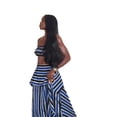 thumbnail image 5 of 2026 Spring New Women's Clothing: Striped Tube Top + Asymmetrical Striped Skirt Set for Women, 5 of 5