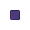 7 inch Square Paper Luncheon Plates Purple,Pack of 18,6 packs