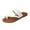 White, variant on Flat Slide Sandals for Women Toe Ring Summer Beach Flip Flops Casual Walking Footbed Slippers