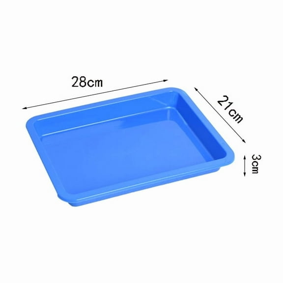 Plastic Trays Pp Bead Storage Boxes Good Quality 28x21x3cm Art Supply Storage Bins Multi-Purpose Serving Trays For Kitchen New
