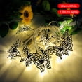 thumbnail image 1 of Toystoory Cadena de luces LED de mariposa, luz nocturna, lámpara intermitente, iluminación colorida, habitación del hogar, boda, Halloween, Iluminación navideña, 1 of 6