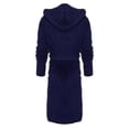 thumbnail image 3 of Bathrobes For Men,resort Hotel Home Spa Terry Robe Fleece Robe Plush Long Hooded Bathrobe, 3 of 5