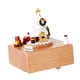 thumbnail image 4 of Adorno de caja de música navideña, caja musical de cuerda con melodía, temática navideña árbol de navidad blanco, 4 of 9