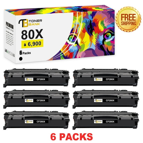 80X Toner Cartridges with Chip | Compatible for HP 80A 80X CF280X CF280A Toner Cartridge for HP LaserJet Pro 400 M401a M401d M401n M401dn M401dne M401dw MFP M425dn M425dw Printer Ink