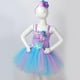thumbnail image 2 of Vestido de princesa para niñas, vestido de tutú con flores para fiesta de bodas, de 3 a 6 años 4 años, 2 of 9