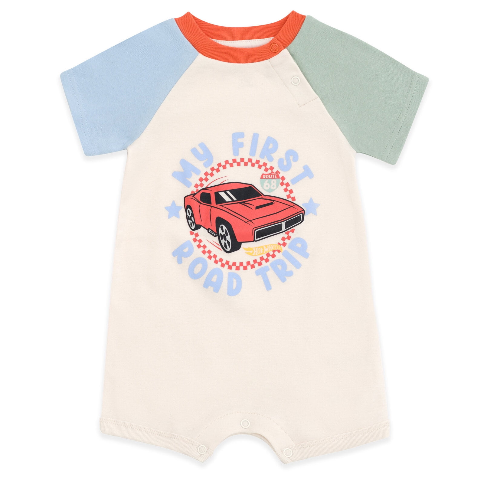 Hot Wheels 2 Pack Rompers Newborn to Infant