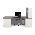 thumbnail image 3 of Bestar Connexion U-shaped Slate And Sandstone Workstation Kit, 3 of 4
