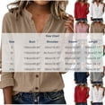 thumbnail image 3 of Neewe Womens Classic Plain Shirt Casual Collar Long Sleeve Loose Fit Button Down Tops Daily Outfits, 3 of 5