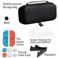 thumbnail image 5 of omrando Hard Carrying Case Compatible with Nintendo Switch (OLED Model) and Nintendo Switch,with Playing Stand , Tempered Film for Switch and OLED,Switch Accessories (Black-Black), 5 of 6