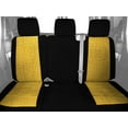 thumbnail image 2 of CalTrend Rear 60/40 Split Back & Solid Cushion Tweed Seat Covers for 2002-2003 Nissan Maxima - NS308-12TT Yellow Insert with Black Trim, 2 of 3