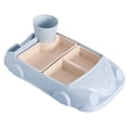 thumbnail image 2 of 1 Set Dinner Plate Cartoon Design Compartment Food Contact Grade Detachable Vegetable Dish Fruit Dessert Dining Tray Daily Use, 2 of 8