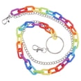 thumbnail image 1 of CIMAXIC 1pc Waist Chain Fashion Wasit Belt Chain Rainbow Color Waist ChainColorful,23.62"X0.39"X0.39", 1 of 5