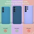 thumbnail image 2 of for Samsung Galaxy S23 FE Case, Silicone Phone Case with 1 Screen Protector, Soft Anti-Scratch Microfiber Lining, Full Body Shockproof Slim Cover Support Wireless Charging, Mint Green, 2 of 16