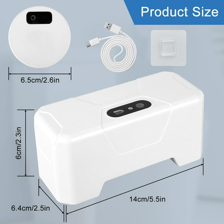 Automatic Toilet Flusher Touchless Toilet Flush Kit with Emitter Hands Free  Toilet Flushing Kit USB Rechargeable Induction Toilet Flusher IPX5