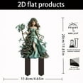 thumbnail image 4 of Cheapark Whimsical 2D Celestial Garden Stake - Flat Outdoor Courtyard Decoration Prop, Festive Winter Holiday Yard Accent, 4 of 8