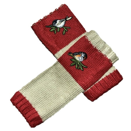 

Dadaria Winter Gloves Women Gloves Winter Knitted Gloves Warm Plus Velvet Embroidere Outdoor Gloves Beige Women