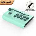 thumbnail image 1 of Y02 Arcade Fight Stick Joystick Phone Holder Compatible for PS4 Console Controller PC TV Smart Phones Green, 1 of 4