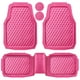 thumbnail image 1 of Alfombrillas de coche CAR PASS, resistentes, de goma, rosa, rombos 3D, 1 of 9