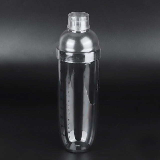 350ml-1000ml Food Grade PC Resin Cocktail Shaker with Scale for Home Bar Store, Milk Tea Shop, Restaurant