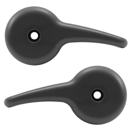Silverado Charcoal - BROCK Pair Front Seat Recliner Handles Replacement for 2003-2006 Chevrolet Silverado GMC Sierra w/ Split Bench Driver and Passenger Charcoal Black Set 88941654 88941655