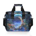 thumbnail image 7 of FORMRS Insulated Cooler Bag 24 Cans Capacity Soft Leakproof Lunch Box with Side Pockets, Beautiful Floral Moon, 7 of 7