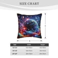 thumbnail image 4 of Fotbe Outer Space Floating Numbers And Letters Pattern Velvet Decorative Throw Pillow Covers with Elegant Piping, Soft Plush Cushion Cover for Sofa, Bed, Car, Office-20"x20", 4 of 8