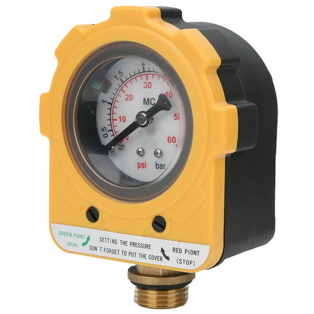 Water Well Pressure Gauge, 1500W Water Pressure Switch For Air