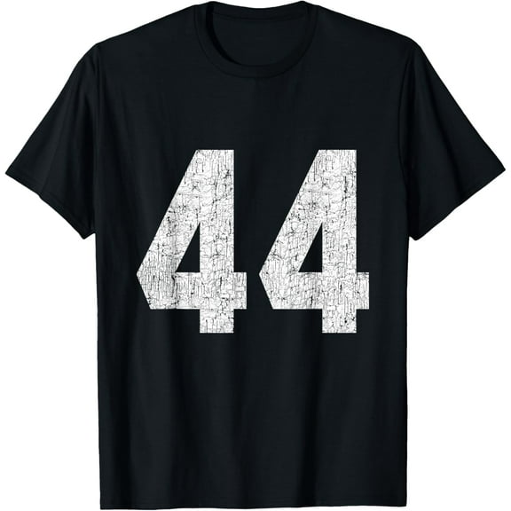 Jersey Uniform Number #44 Athletic Sports, 44th Birthday T-Shirt