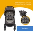 thumbnail image 2 of Carriola para Bebé Plegable con Silla Portabebé para Viaje Joie  Muze Dark, 2 of 10