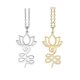 thumbnail image 3 of Fashion Real Stainless Steel Yoga Pendant Collar Jewelry Forever Chain Lotus Flower Necklace for Women Men Gift, 3 of 5
