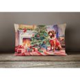 thumbnail image 4 of Dachshund Cozy Christmas Throw Pillow, 4 of 4