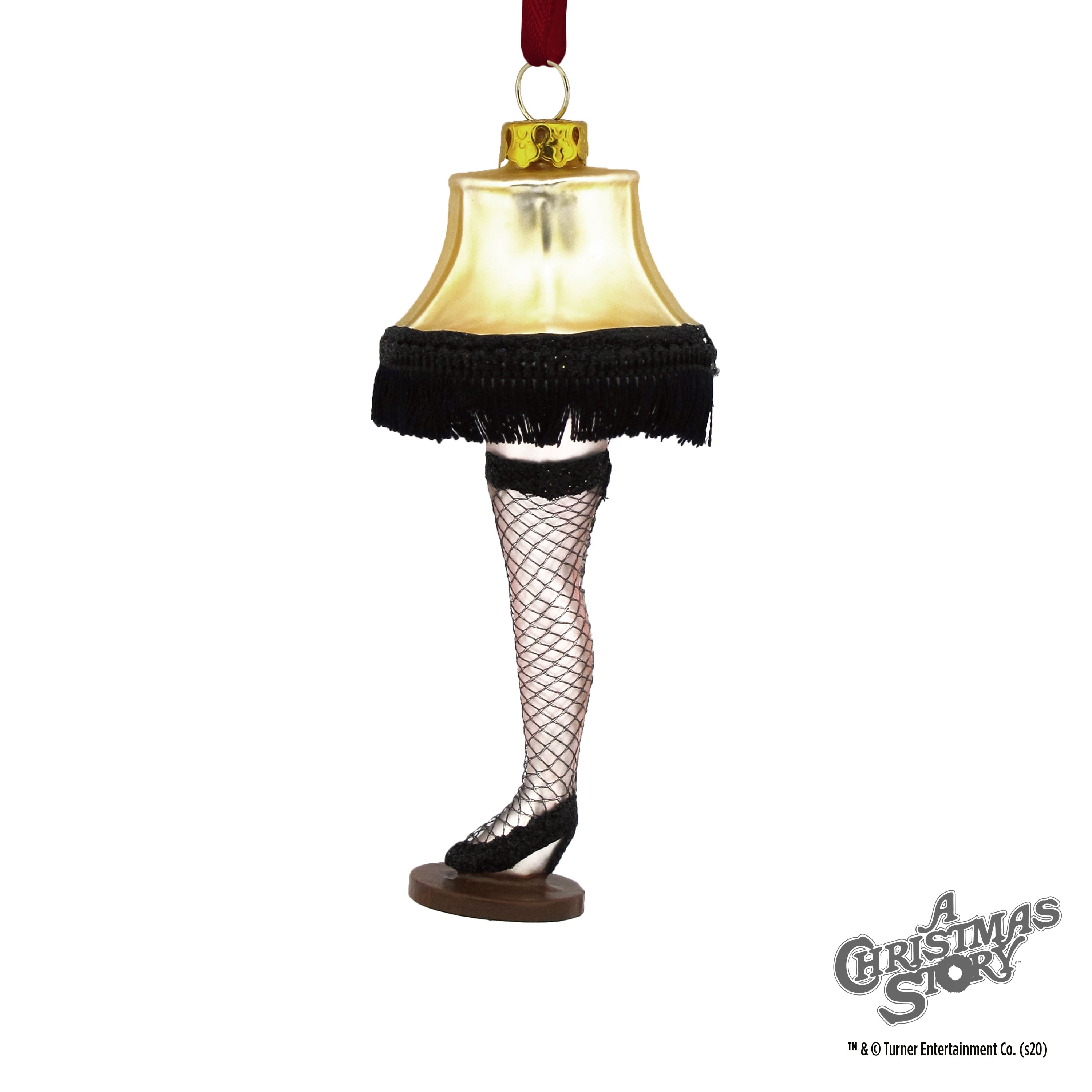 Hallmark A Christmas Story Leg Lamp Christmas Ornament, Blown Glass