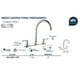 thumbnail image 2 of Llave Mezcladora Fregadero O Tarja Cocina Alfa  Acero Inoxidable Cromada Manerales Cisne, 2 of 2