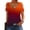 Wine v neck summer tops for women a1, variant on MORESEC Summer Holiday V Neck Tops For Women Cold Shoulder Ruffle Gradient Casual Tee Shirts Vacation Fashion Clothes, Purple L