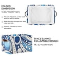 thumbnail image 3 of Blue White Partern Storage Bins Baskets With Handles Storage Box Clothes Organizer Organization Toys, 3 of 7