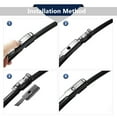 thumbnail image 3 of Unique Bargains 3 Pcs Front Rear Windscreen Wiper Blades Set for Mazda 2 DE 2007 2008 2009 2010 2011 2012 2013 2014, 3 of 6