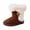 Coffee, variant on Winter Girls Boots For Kids Soft Sole Slip Warm Lined Children Boot Shoes With Adjustable Closure For Outdoor Activities,Classic Ankle Boots Sizes 9 Little Kid(2.5-3 Years)